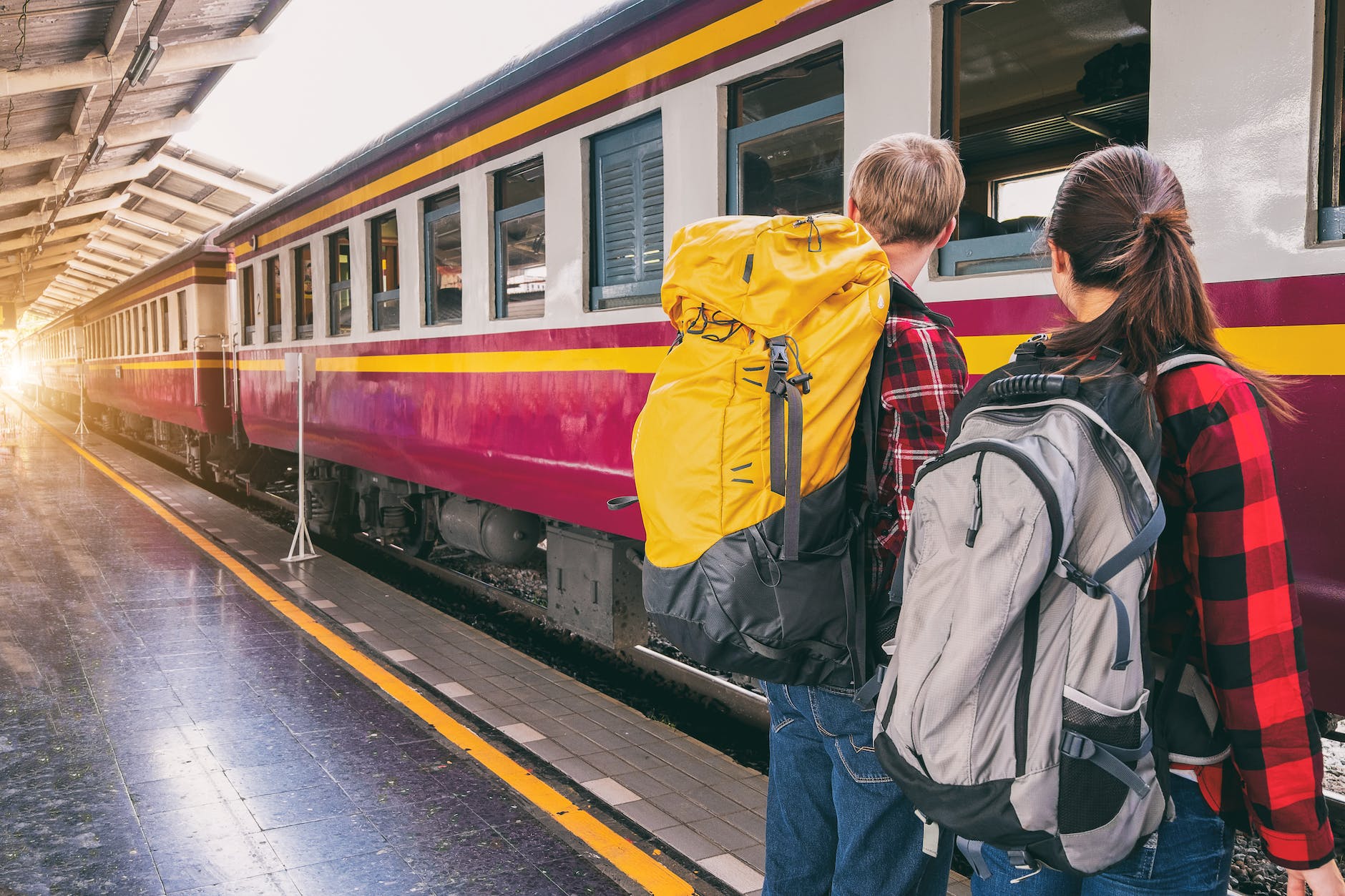 woman and man waiting on train station | My Journey By Train Taught me These Lessons You won't Believe