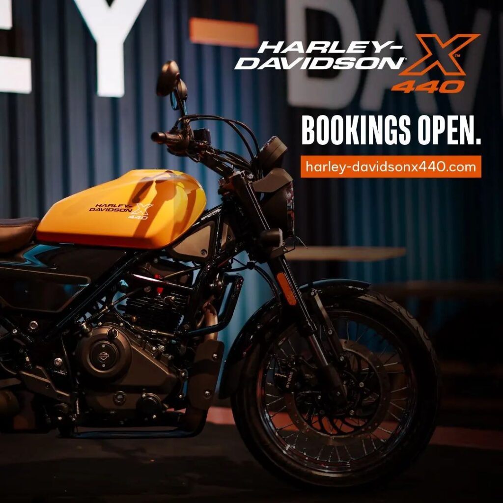 Harley Davidson X 440 motorcycle is introduced by Hero MotoCorp and Harley-Davidson for India.
