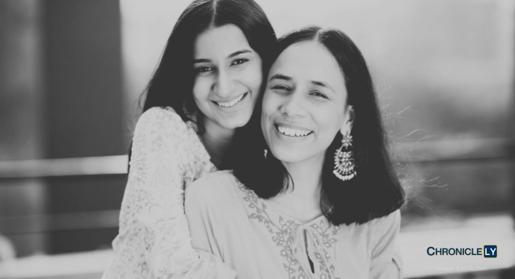 A girl filled with peace and love gazes at the heavens, her eyes reflecting nature. Her mother prays for her life's joy and purity.