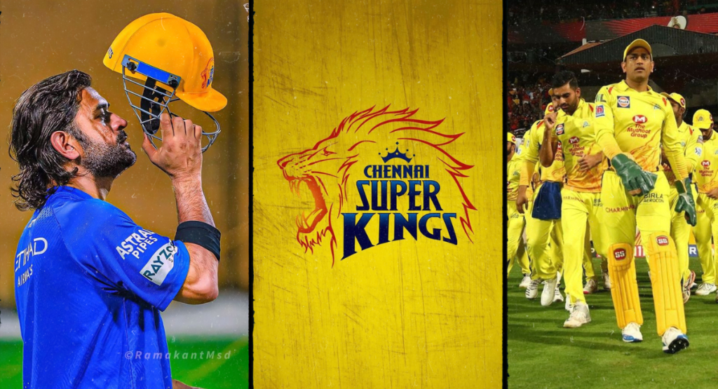 MS Dhoni in Csk Jersey